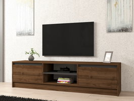 Hanah Home Soporte de TV Olça - Nogal y Antracita